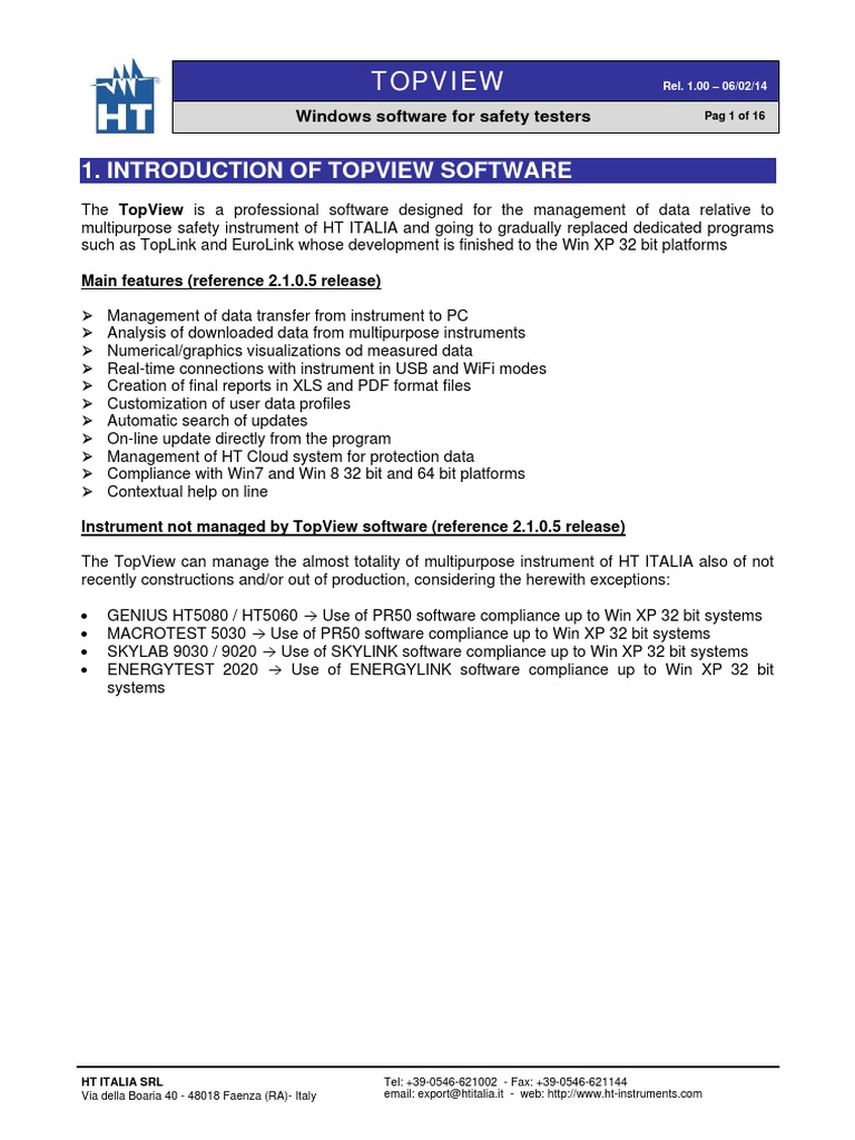TopView Software for Safety Testing | PDF | Software Testing | Windows Xp