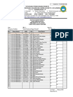 Daftar Hadir Dan Nilai Ujian Sekolah 2019-2020