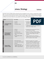 Sustainable Business Strategy: Syllabus