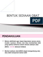 Bentuk Sediaan Obat