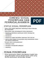 Dimensi Sosial Perempuan Dan Permasalahannya