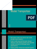 Kuliah 7,8 - Model Transportasi
