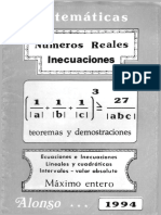 Numeros Reales, Teoremas y Demostraciones