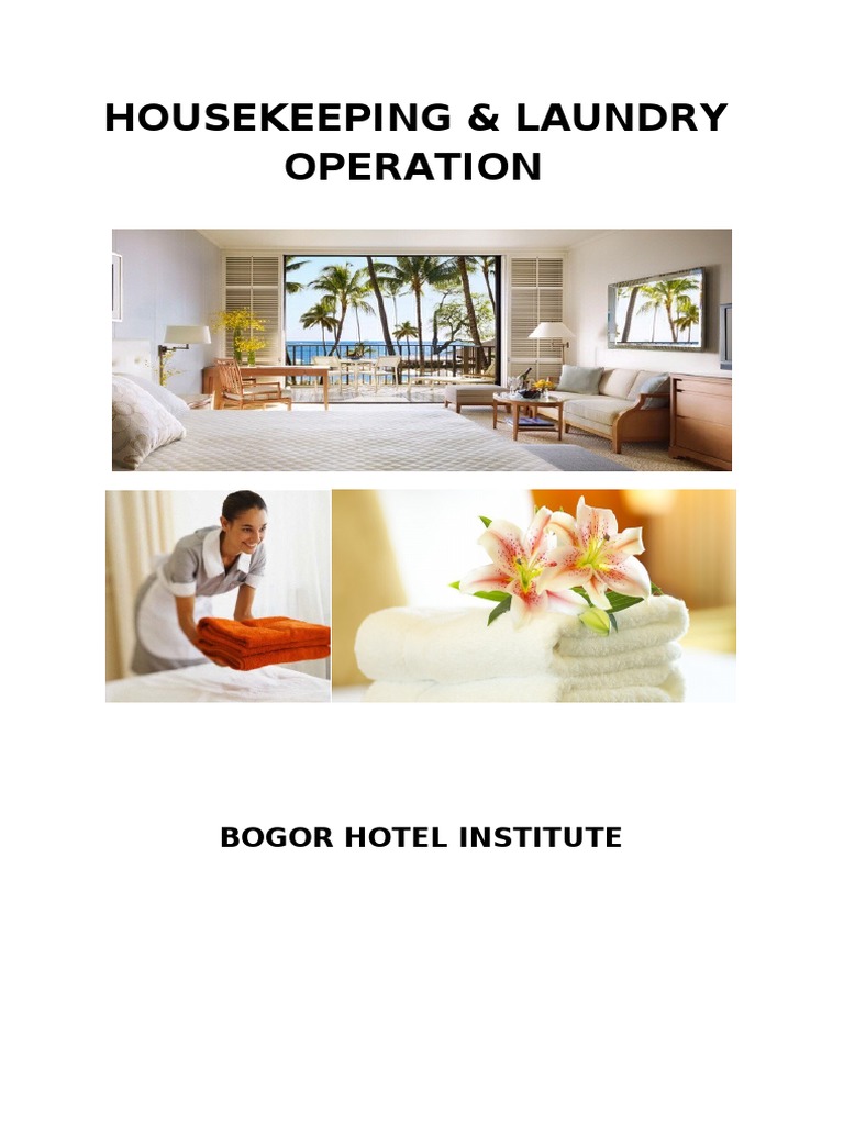 Housekeeping and Laundry Operations Guide | PDF | Housekeeping | Laundry