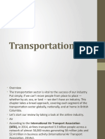 Scope of Transportation Sector