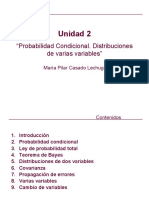 Unidad 2. Probabilidad Condicional. Varias Variables PDF