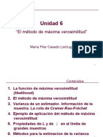 Unidad 6. El Método de Máxima Verosimilitud