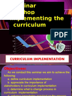 Chapter 3 Module 4 Lesson 1 Implementing The Designed Curriculum As A Change Process