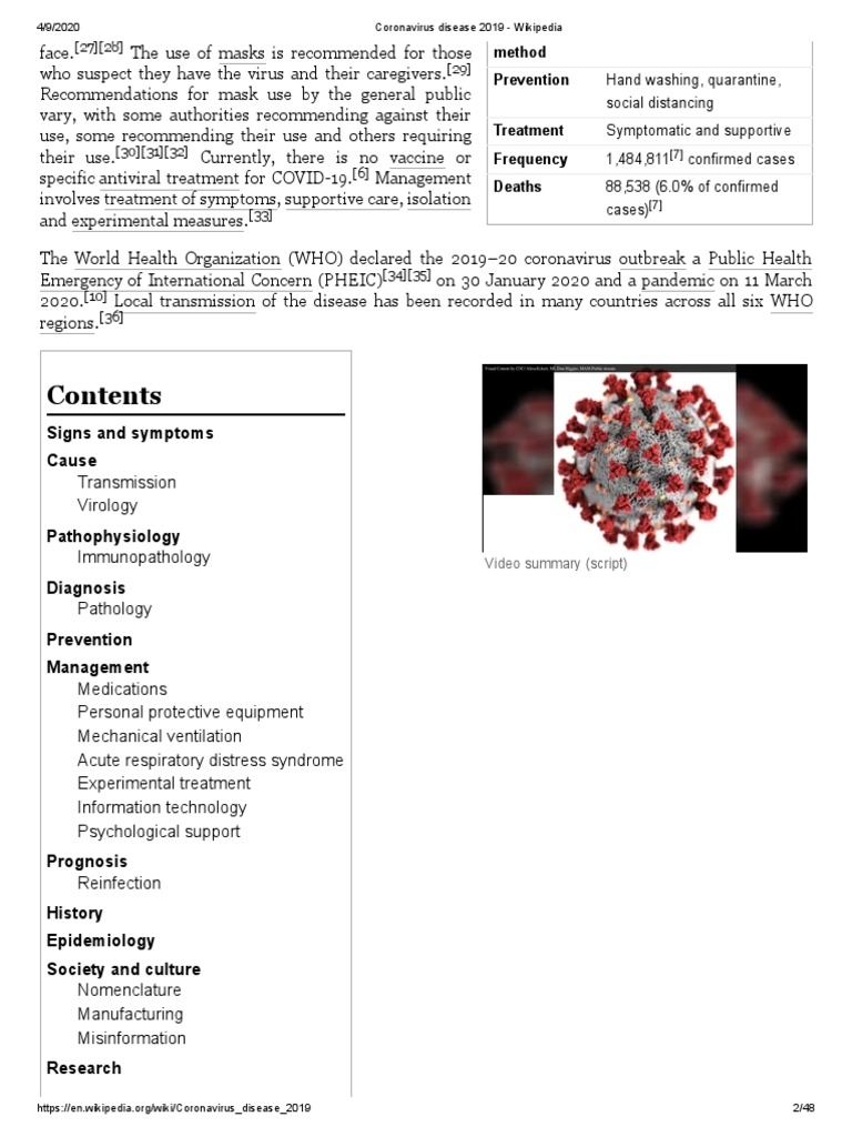 Coronavirus Disease 2019 2 | PDF