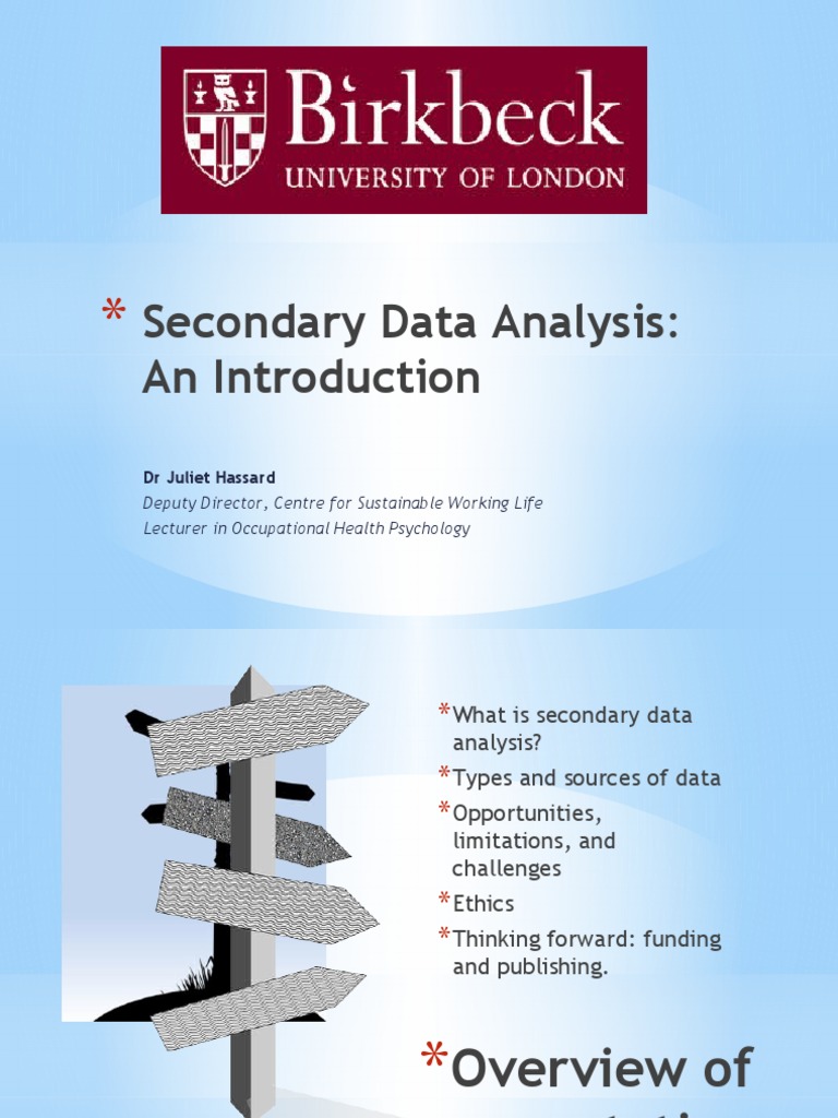 Secondary Data Analysis in Sociology | PDF | Survey Methodology | Theory