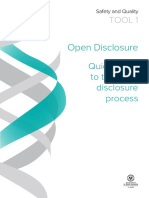 TOOL 1 Quick Guide Open Disclosure WEB