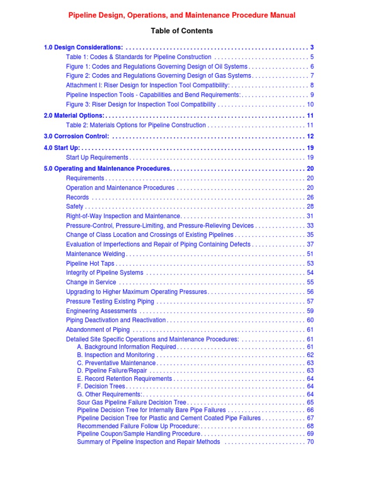 Pipeline Design and Maintenance Manual | PDF | Pipeline Transport ...