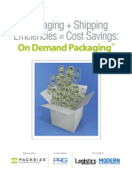 Packaging + Shipping Efficiencies Cost Savings