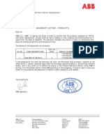 Warranty Letter PDF