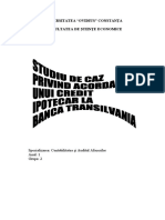 Studiu de Caz Privind Acordarea unui Credit Ipotecar la Banca Transilvania