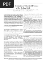 Dynamic Estimation of Electrical Demand in Hot Rolling Mills