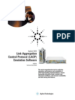 Link Aggregation Control Protocol (LACP) Emulation Software: Agilent N2X