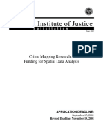 National Institute of Justice: Crime Mapping Research: Funding For Spatial Data Analysis