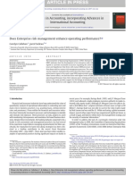 Callahan2017 Does Enterprise Risk Management Enhance Operating Performance - Advances in Accounting, 37, 122-139
