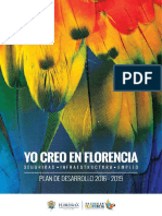Plan de Desarrollo 2016 2019 Florencia
