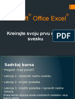 Microsoft Office Excel - 1, 2 I 3 Lekcija