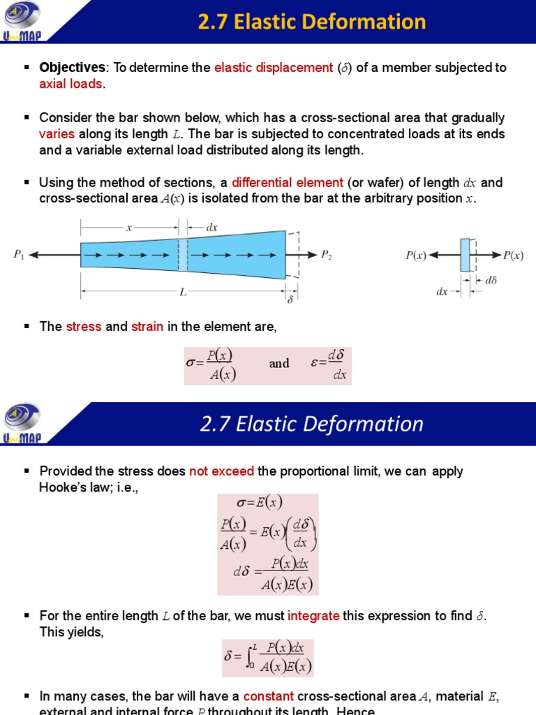Axial Deformation and Stress Analysis | PDF | Deformation (Engineering ...