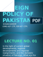 0 - Foreign Policy of Pakistan-Lecture