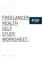 Freelancer Health Self Study Worksheet:: ©2017 Chris Do