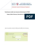 Guide Pour Se Connecter Aux Ressources Électroniques de l'IMIST PDF