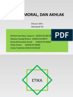 Etika, Moral, Dan Akhlak