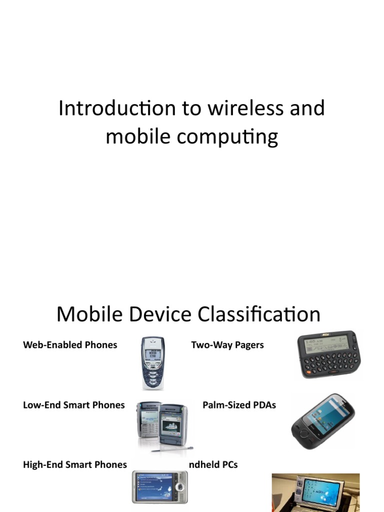 Introduction To Wireless and Mobile Computing | PDF | Mobile Device ...
