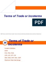 Terms of Trade or Incoterms