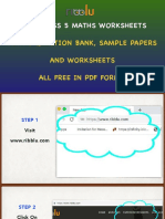 Cbse Class 5 Maths Worksheets: Maths Question Bank, Sample Papers and Worksheets All Free in PDF Format