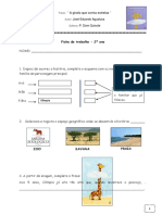 Ficha - Girafa - Comia - Estrelas 4 PDF