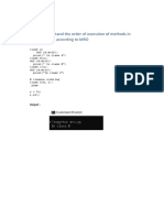 Q.1) WAP To Understand The Order of Execution of Methods in Several Base Classes According To MRO