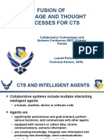 Fusion of Language and Thought Processes For Cts