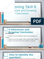 Listening Skill 6: Inferences and Drawing Conclusion
