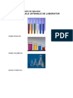 Principalele Ustensile de Laborator