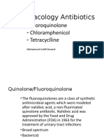 Pharmacology Antibiotics: Fluoroquinolone - Chloramphenicol - Tetracyclline