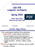 CSE 575 Computer Arithmetic Spring 2003: Mary Jane Irwin (WWW - Cse.psu - Edu/ Mji)