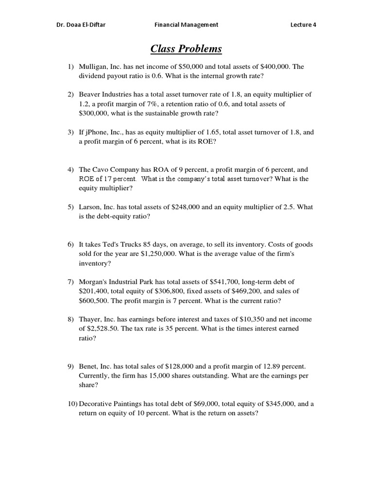 Understanding Equity Multiplier Calculations | PDF