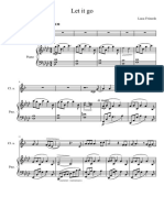 Let IT Go - Clarinete Alto y Piano PDF