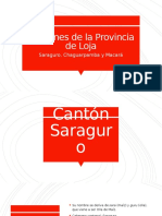 Cantones de La Provincia de Loja