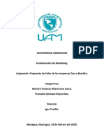 Trabajo 1 (Propuesta de Valores) Fundamentos de Marketing