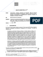2020-03-12 - DIRECTIVA MINISTERIAL No. 01 - ORIENTACIONES SOBRE DOCENTES PROVISONALES PDF