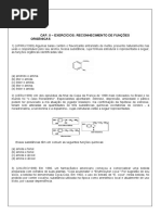 RECONHECIMENTO DE FUNÇÕES ORGÂNICAS