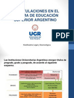 Titulaciones en El Sistema Argentino PDF