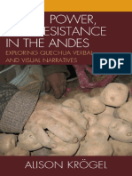 Food, Power, and Resistance in The Andes - Exploring Quechua Verbal and Visual Narratives