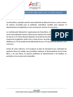 Plan de Emergencia para Asegurar en Abastecimiento Desde Las Ferias Libres