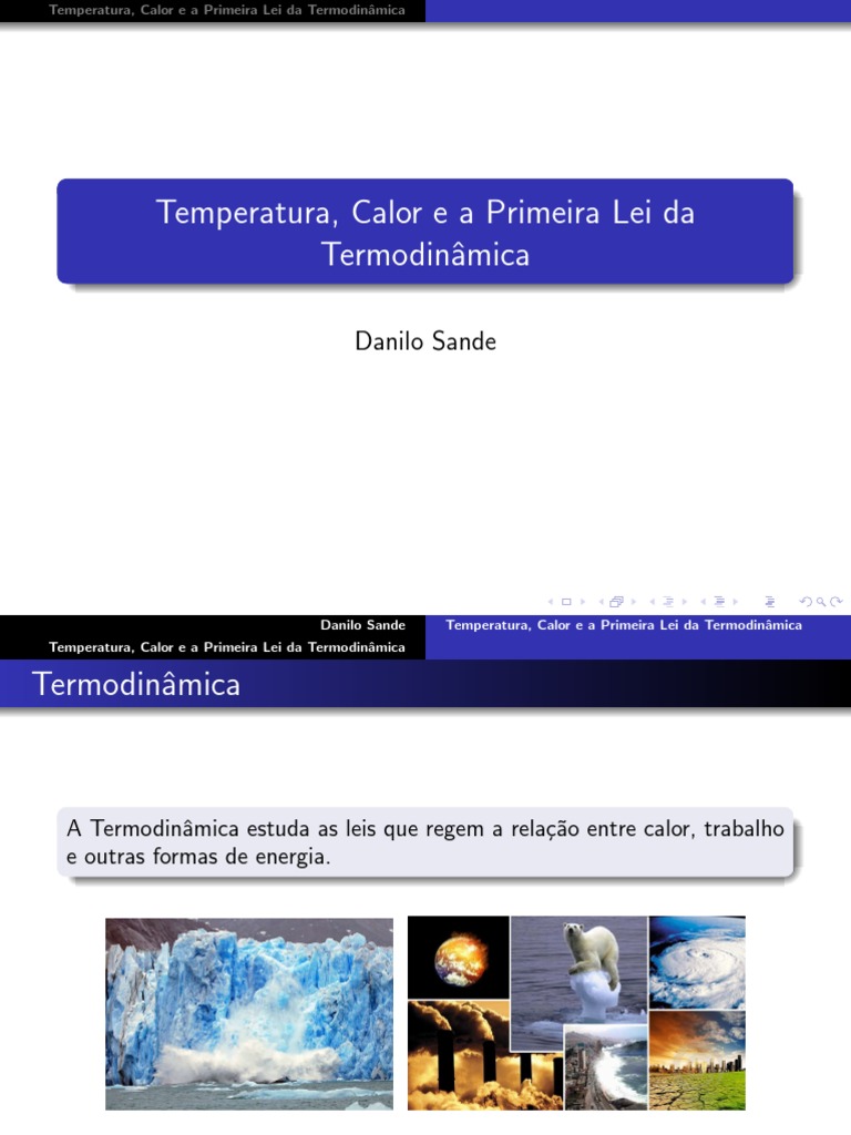 Lei Zero da Termodinâmica e Temperatura | PDF | Calor | Temperatura